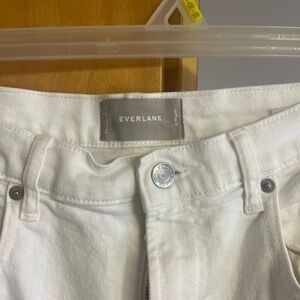 Everlane Women's High Rise Cream Jeans